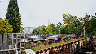 Fußgängerbrücke im Park